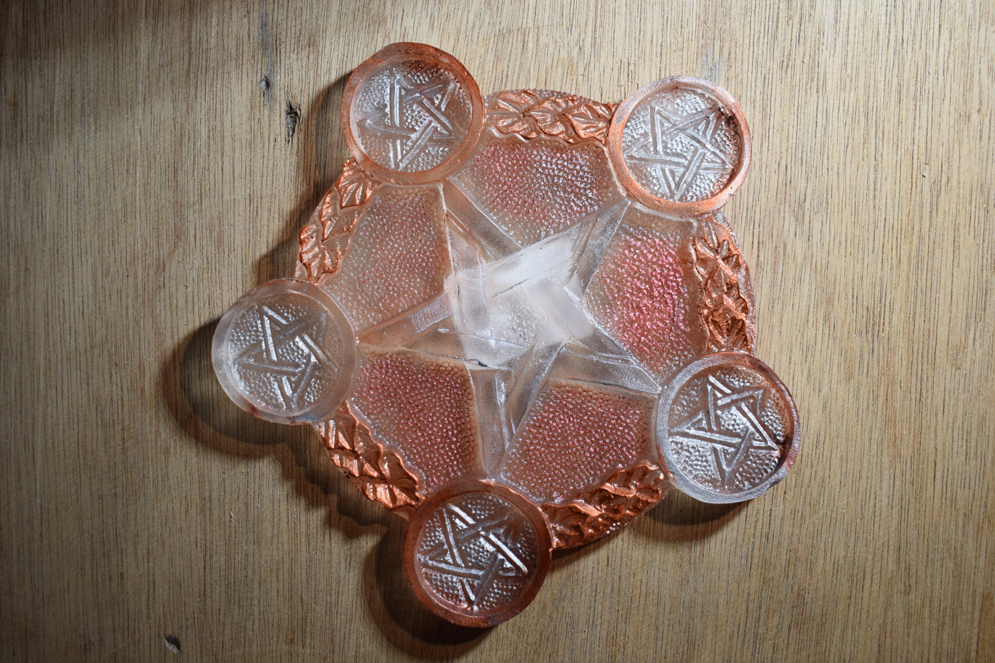 Autel pentacle en résine époxy