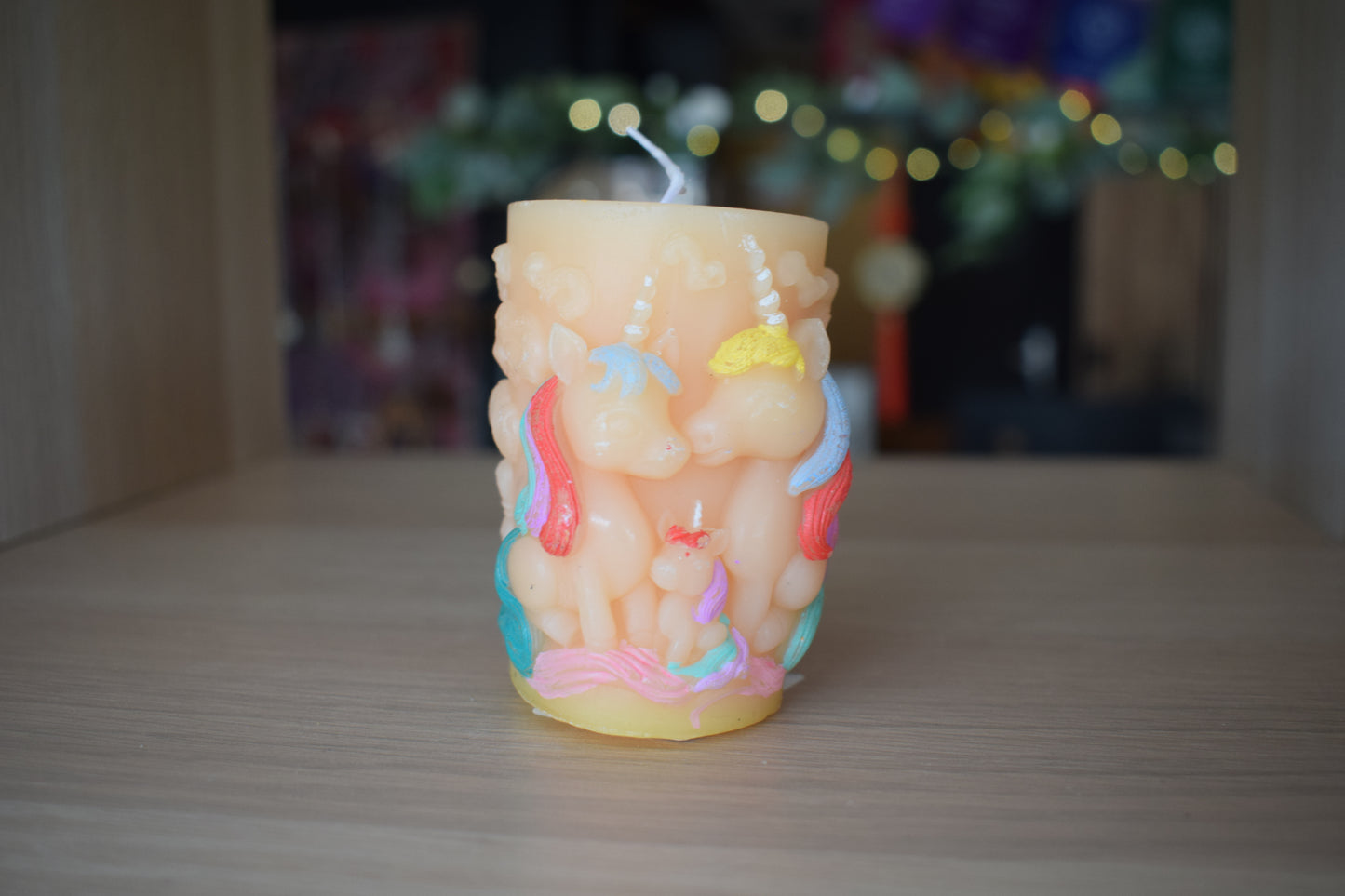 Bougie licorne artisanale