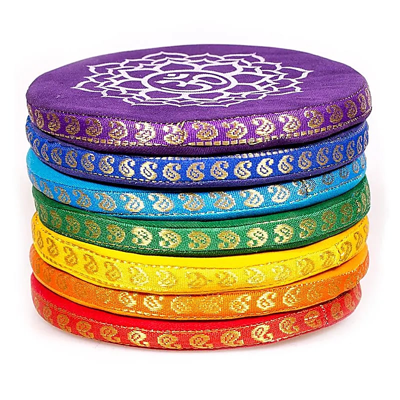 Coussins pour bols chantants SET 7 chakra grand