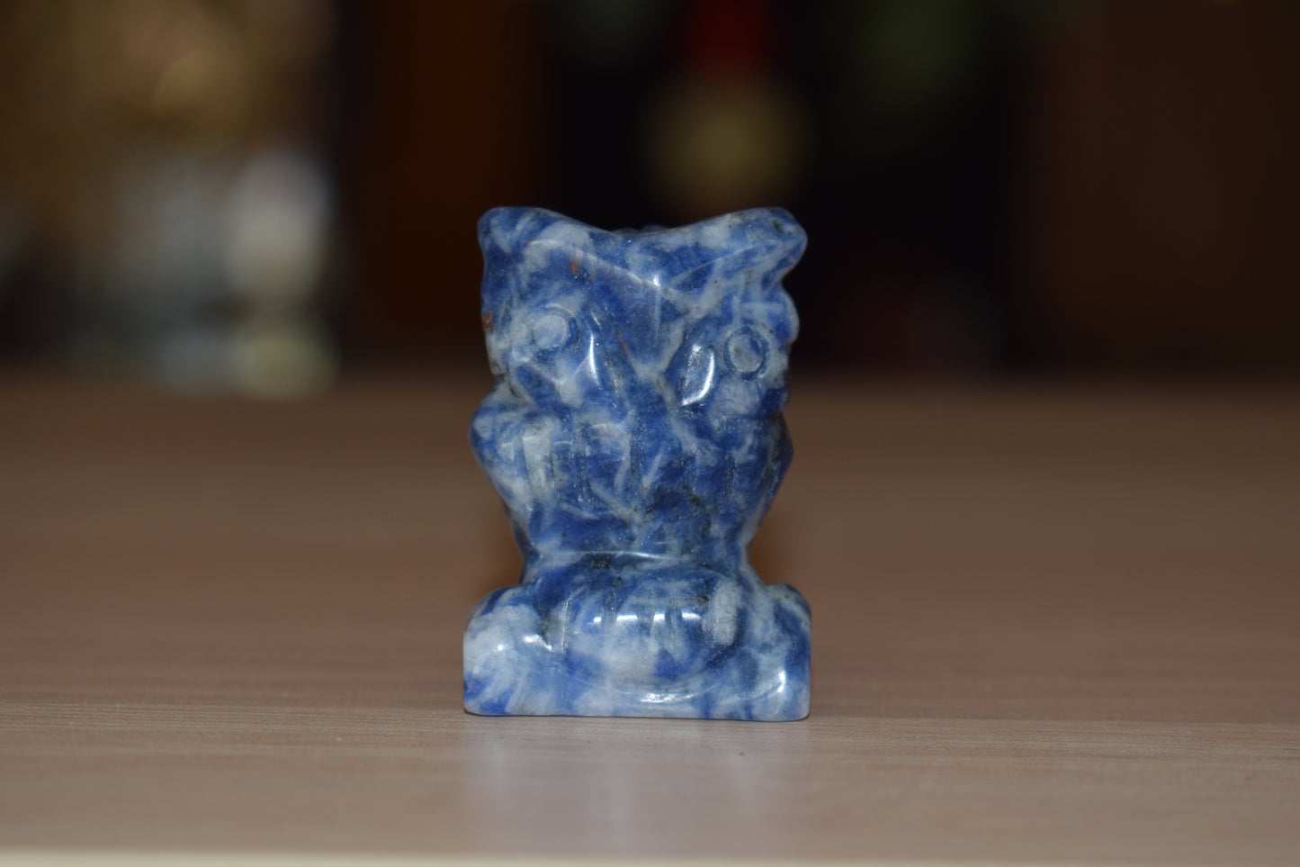 Hibou en sodalite hauteur 41mm
