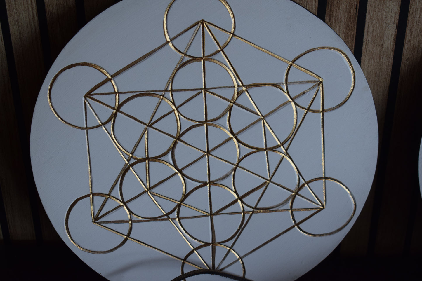 Plateau cube de métatron diamètre 30cm