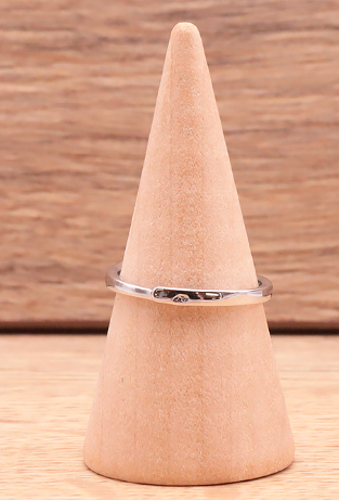 Bague en argent 925 Rhodié avec Chrysoprase AA+