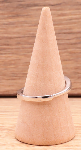 Bague en argent 925 Rhodié avec Quartz Rose AA+