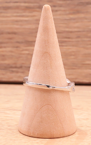 Bague en argent 925 Rhodié avec Chrysoprase AA+