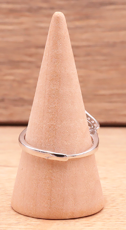 Bague en argent 925 Rhodié avec Chrysoprase AA+