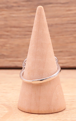 Bague en argent 925 Rhodié avec Quartz Rose AA+