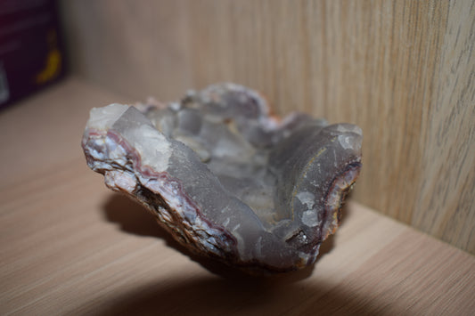 Apophyllite sur calcite 70mm Inde