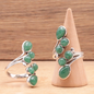 BAGUE ARGENT 925 AVENTURINE VERTE A