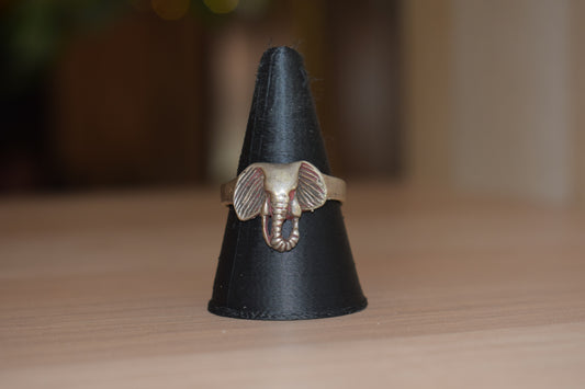 Bague en argent symbole éléphant diamètre 21mm