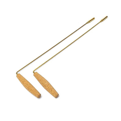 Baguette de radiesthésie (paire) laiton/liège