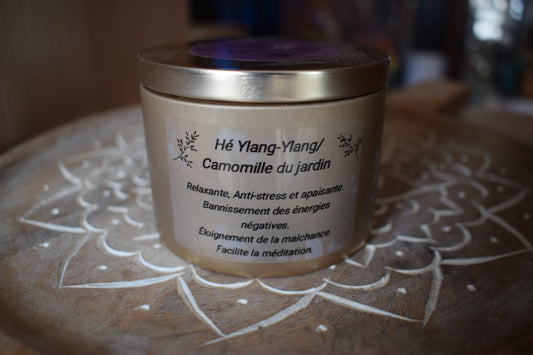 Bougie HE Ylang Ylang camomille du jardin