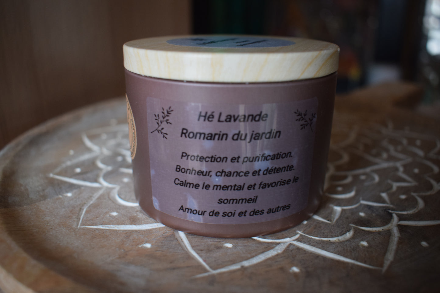 Bougie HE lavande romarin du jardin