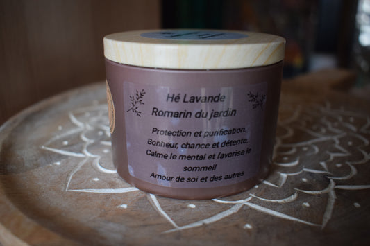 Bougie HE lavande romarin du jardin
