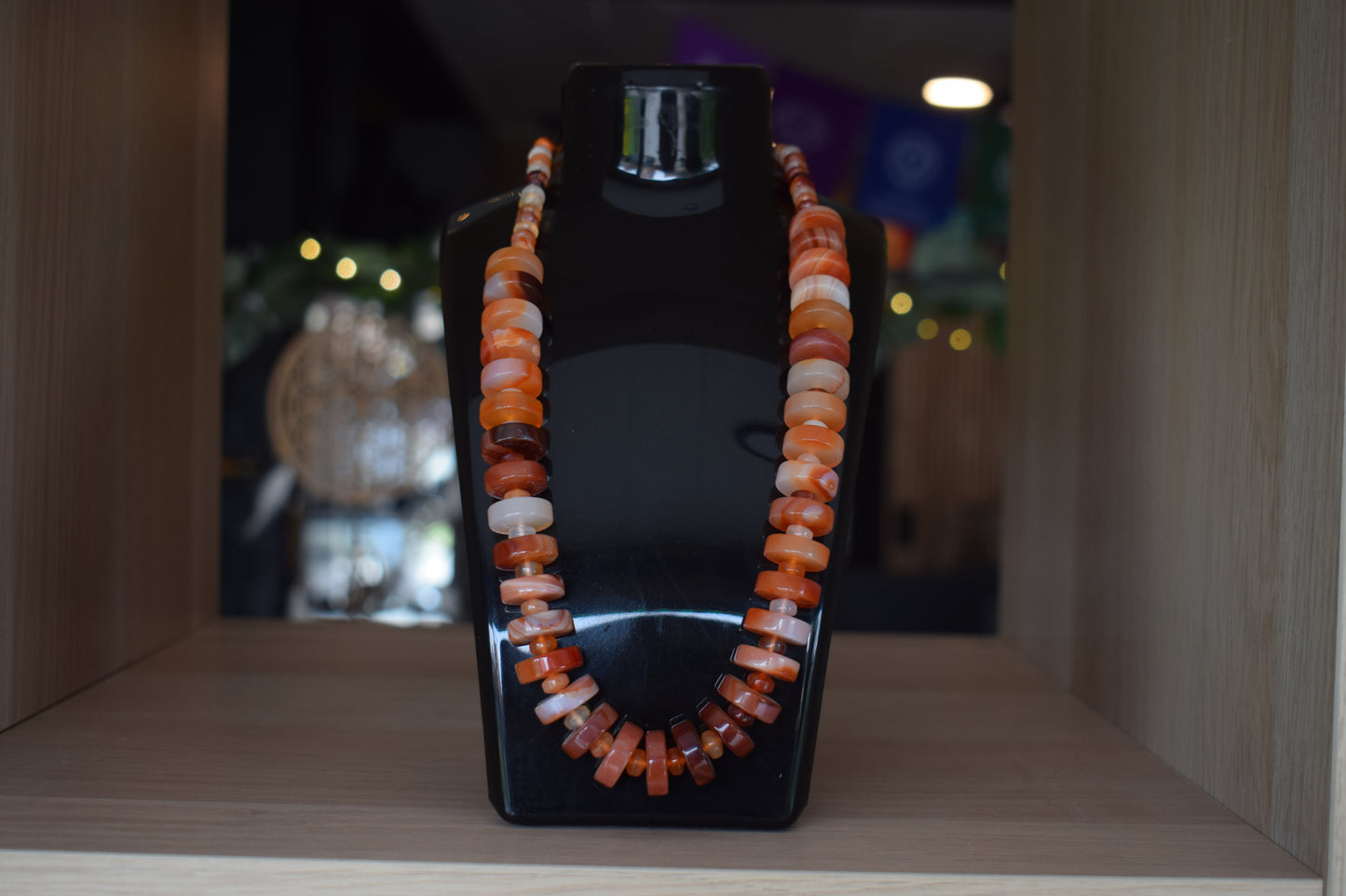 Collier en cornaline