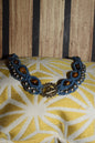 Collier macramé avec pierre oeil de tigre