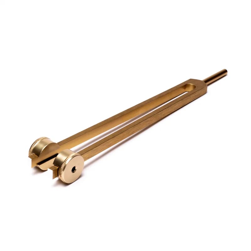 Diapason des nerfs 50 Hz couleur or