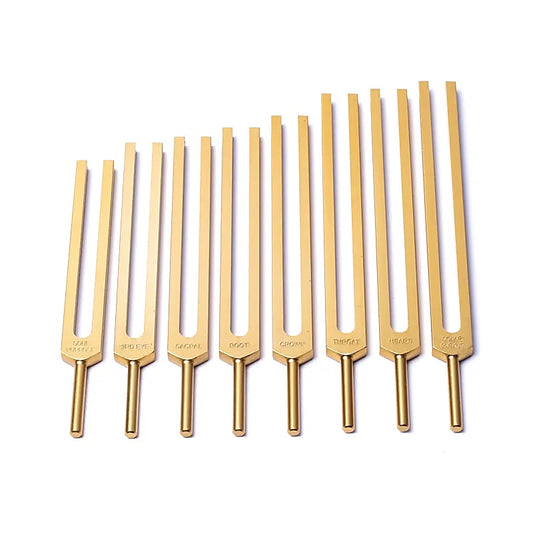 Diapasons Chakras dorés non pondérés