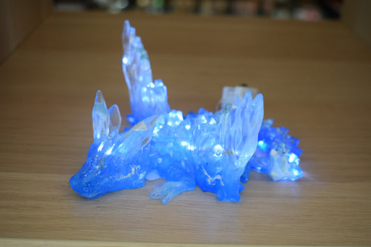 Dragon lumineux en résine époxy