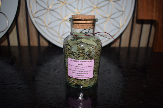 Fiole d'eucalyptus & mélisse du jardin