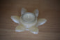Fleur de lotus en résine époxy blanc nacrée