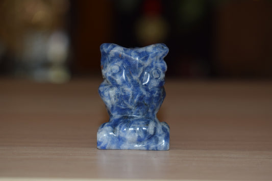Hibou en sodalite hauteur 41mm
