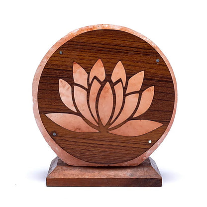Lampe de sel Lotus avec câble et LED