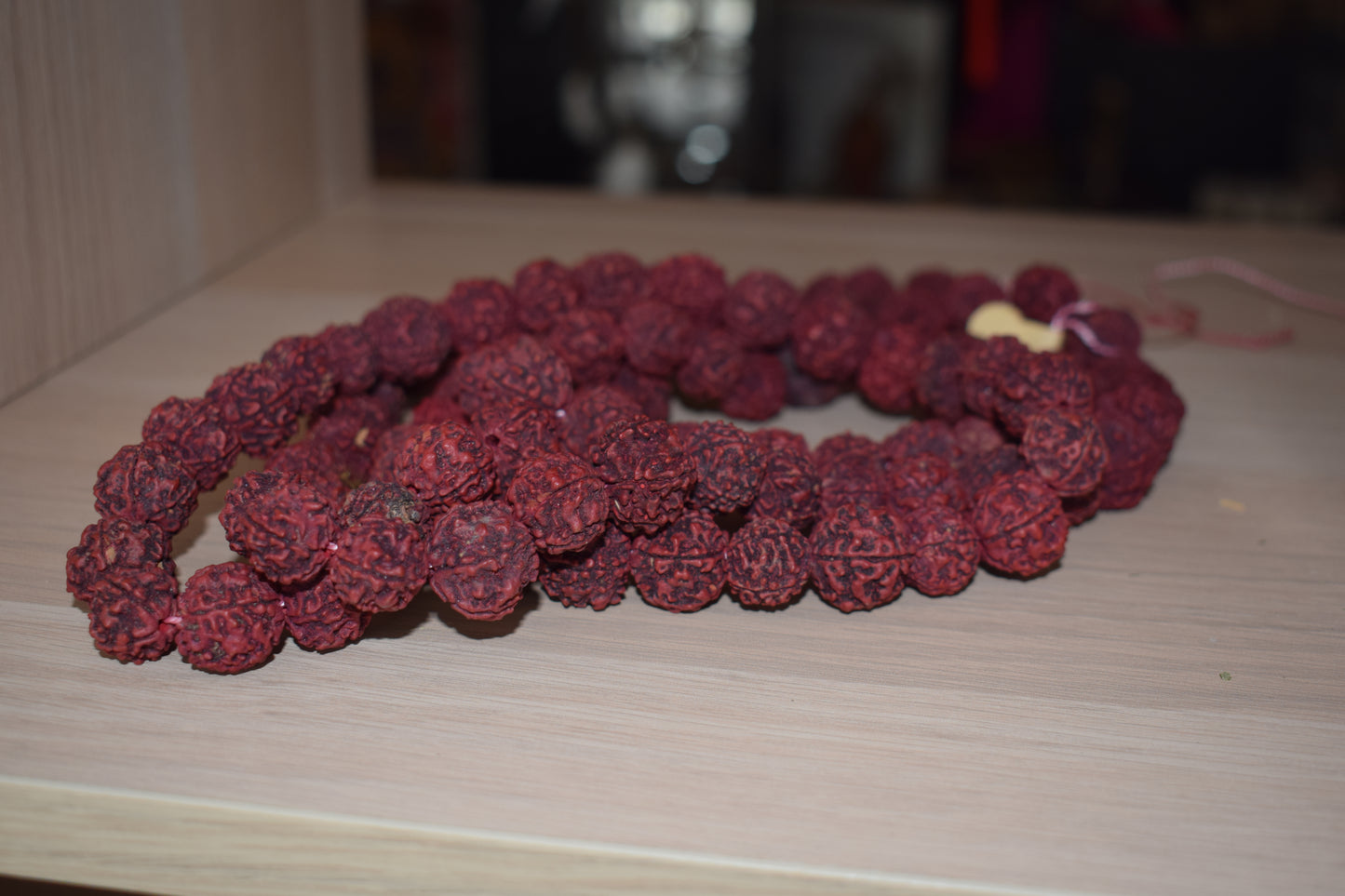 Mala en graines de rudraksha