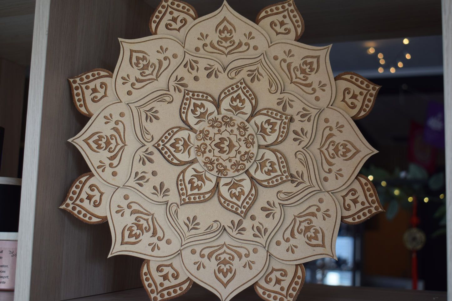 Mandala en bois