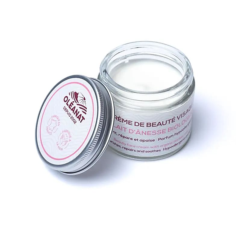 Oléanat crème de beauté visage au lait d'Ânesse BIO