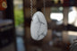 Pendentif en Howlite blanche