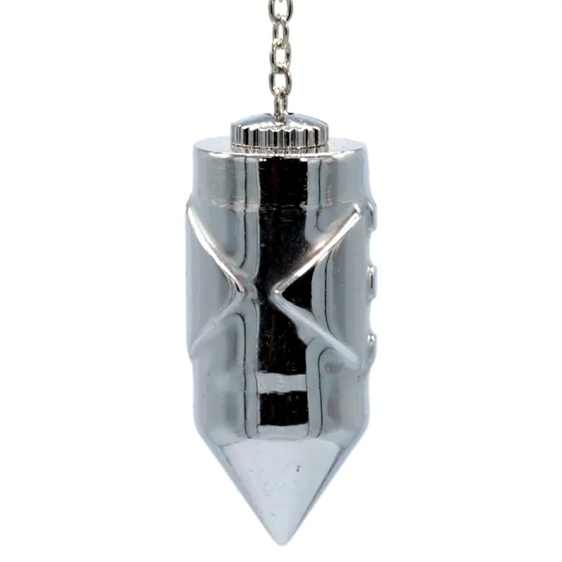 Pendule Atlantis en laiton chromé