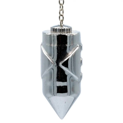 Pendule Atlantis en laiton chromé