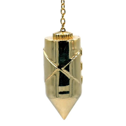 Pendule Atlantis en laiton plaqué or