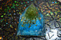 Petite Orgonite de dumortiérite avec arbre