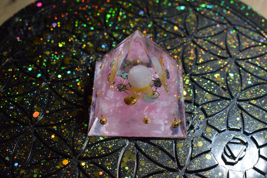 Petite Orgonite en quartz rose