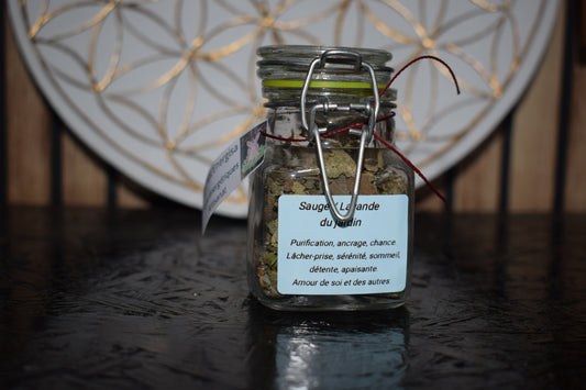 Petite fiole sauge lavande du jardin