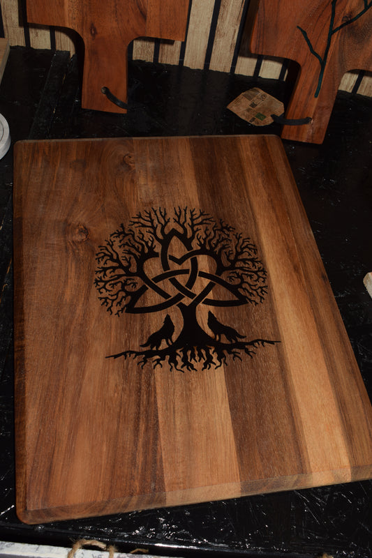 Planche yggdrasil arbre de vie de la mythologie nordique
