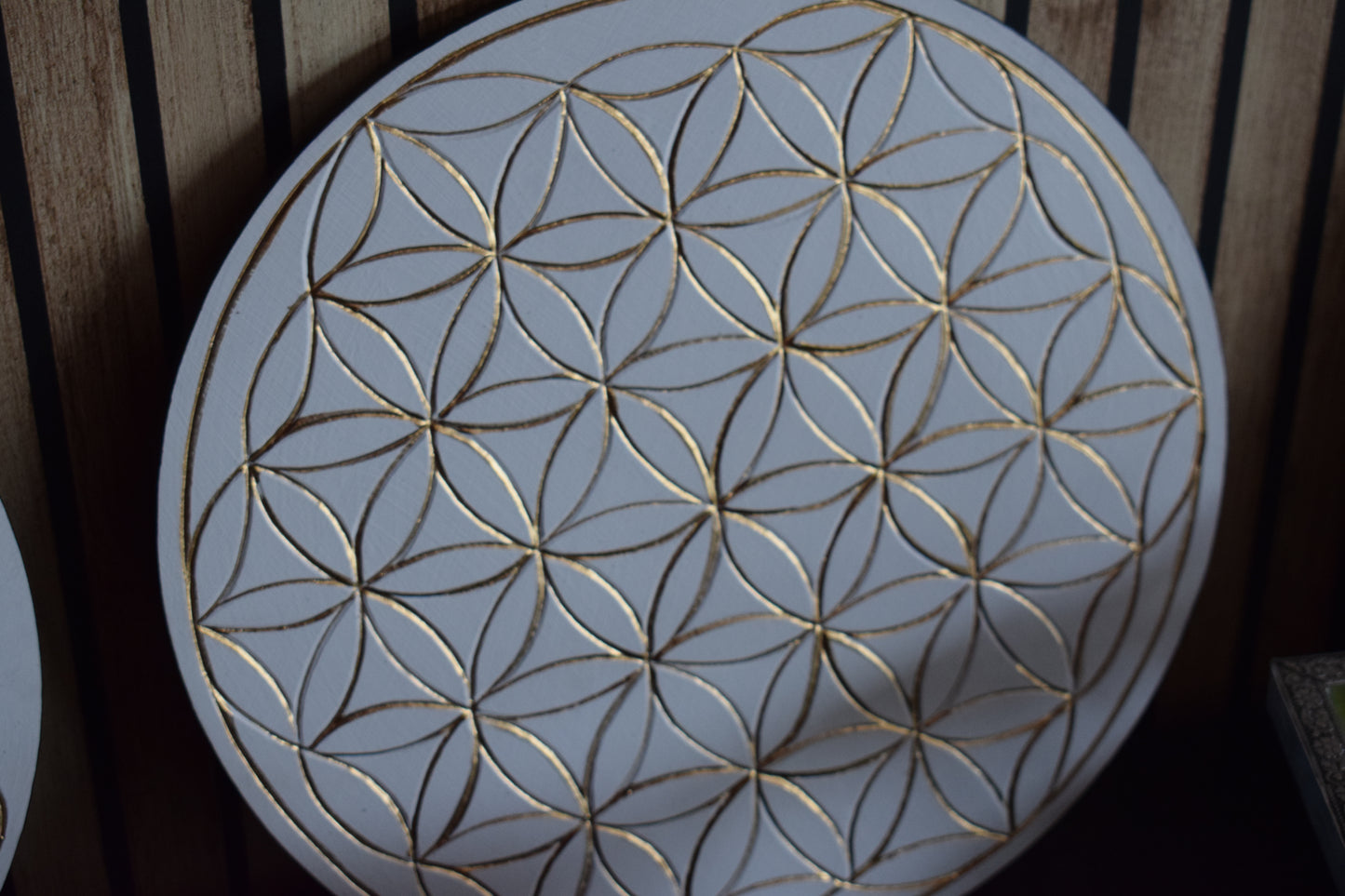 Plateau fleur de vie diamètre 30cm