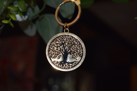 Porte clés arbre de vie diamètre 38mm