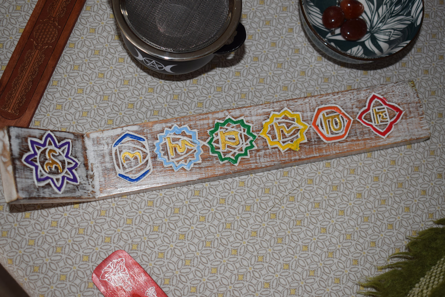 Porte encens 7 chakras