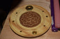 Porte encens symbole Om en bois