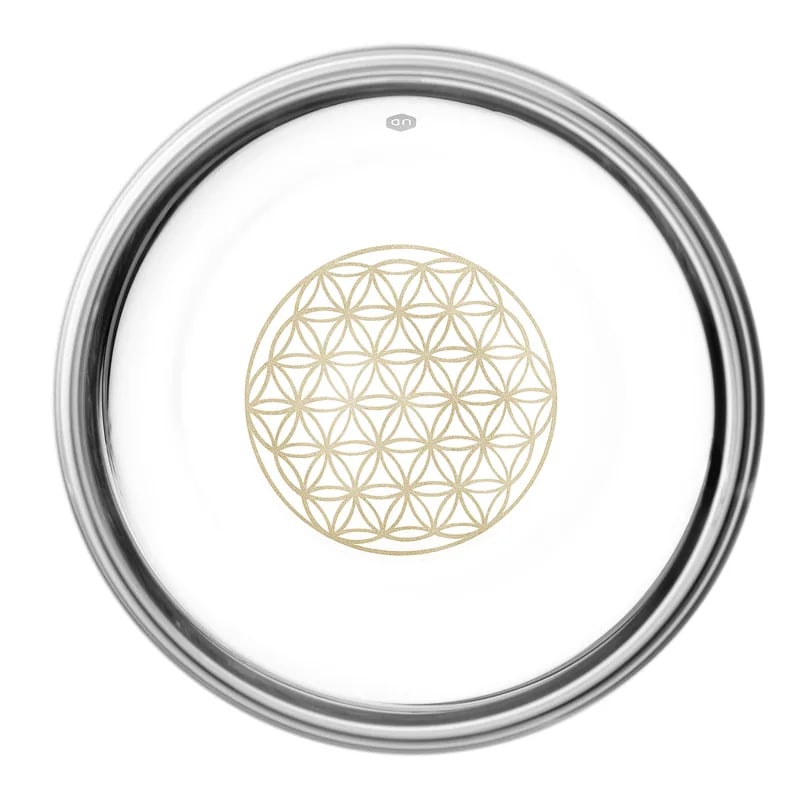 Verre Mythos fleur de vie - or