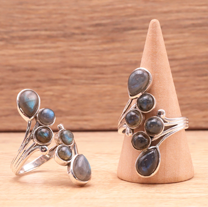 Bague argent 925 avec Labradorite AA