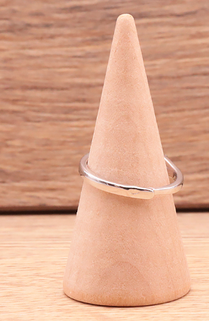 Bague en argent 925 Rhodié avec Quartz Rose AA+