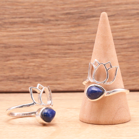 Bague en Argent 925 avec Lapis Lazuli AA
