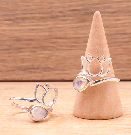 Bague en argent 925 avec Péristérite AA