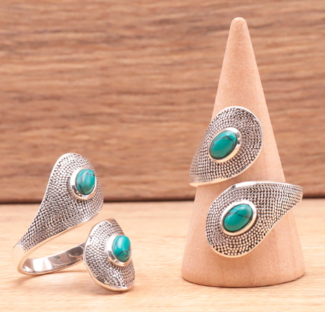 Bague en argent 925 avec Turquoise AA