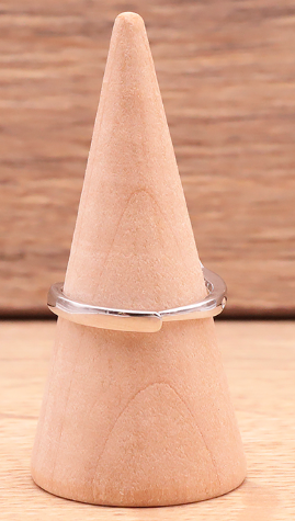 Bague en argent 925 Rhodié avec Chrysoprase AA+