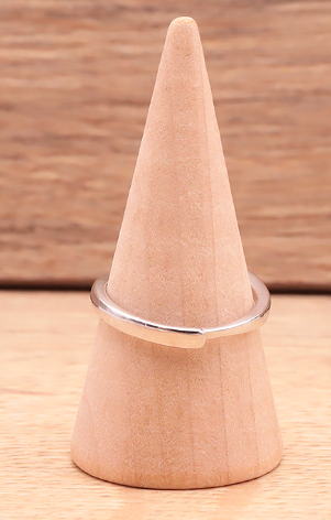 Bague en argent 925 Rhodié avec Quartz Rose AA+