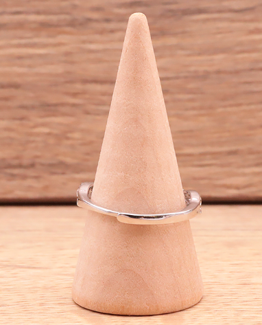 Bague en argent 925 Rhodié avec Quartz Rose AA+